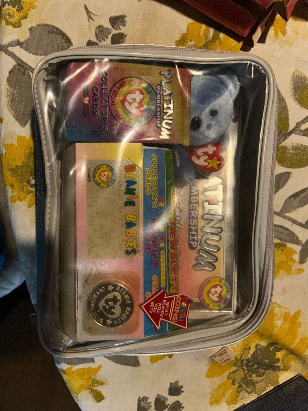 Ty Platinum Membership Beanie Babies Set - Pink & Blue